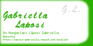gabriella laposi business card