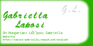 gabriella laposi business card